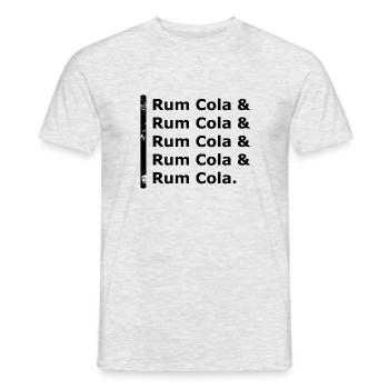 Rum Cola & Rum Cola - Männer T-Shirt - Grau meliert - Vorne - AI Model Male 178 dark (178cm)