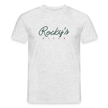 Rocky's Diner - Men's T-Shirt - heather grey - Front - AI Model Male 178 dark (178cm)
