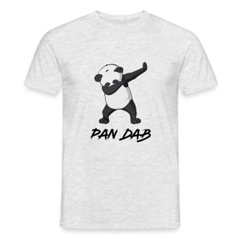 Panda Dance DAB - T-shirt homme - gris chiné - Devant - AI Model Male 178 dark (178cm)
