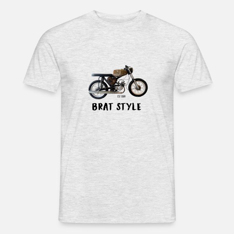 zweitakter bratstyle - Männer T-Shirt - Grau meliert