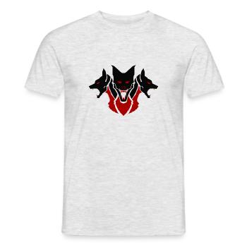 Cerburus - Men's T-Shirt - heather grey - Front - AI Model Male 178 dark (178cm)
