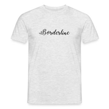 Borderline - Mental Health Awareness - Men's T-Shirt - heather grey - Front - AI Model Male 178 dark (178cm)