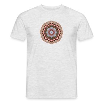 Mandala º2 Power - Men's T-Shirt - heather grey - Front - AI Model Male 178 dark (178cm)
