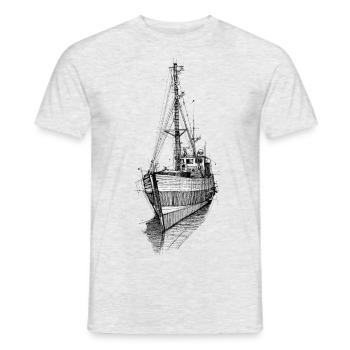 Kutter sw - Männer T-Shirt - Grau meliert - Vorne - AI Model Male 178 dark (178cm)