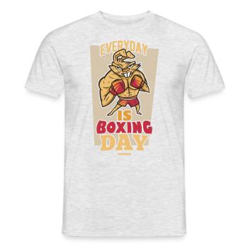Everyday Is Boxing Day - Männer T-Shirt - Grau meliert - Vorne - AI Model Male 178 dark (178cm)