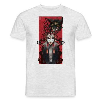 Maître démoniaque - T-shirt homme - gris chiné - Devant - AI Model Male 178 dark (178cm)