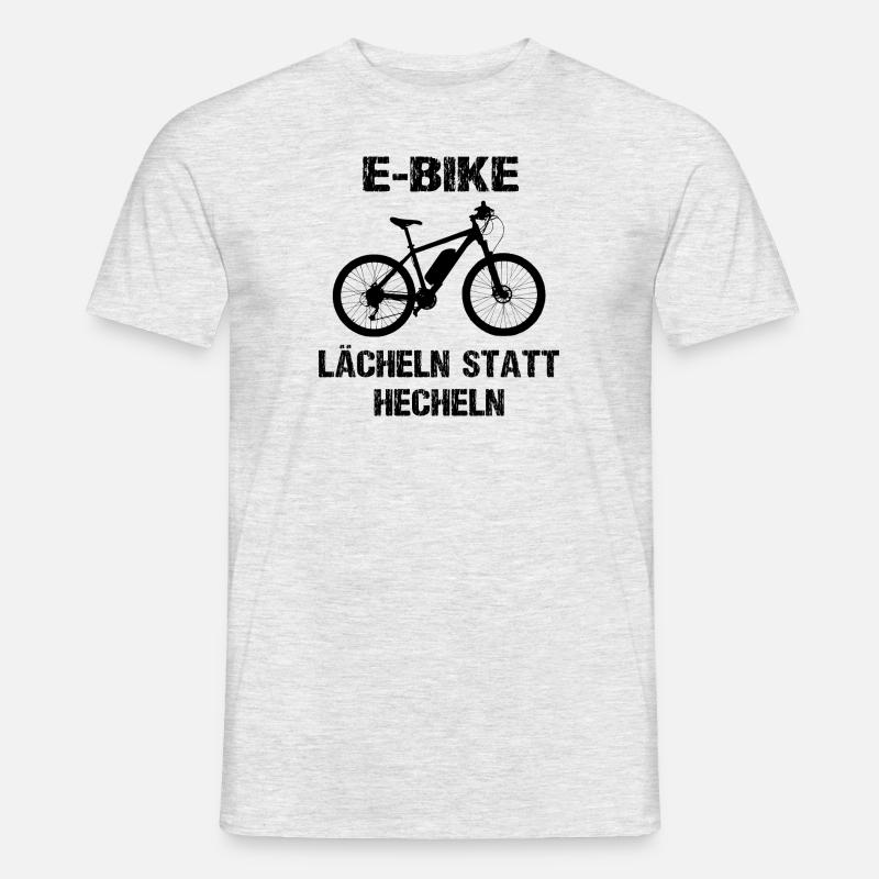 Fahrrad - Männer T-Shirt - Grau meliert