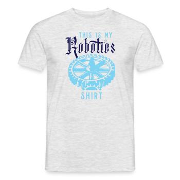 Citation ironique d'un robot : mécanicien, - T-shirt homme - gris chiné - Devant - AI Model Male 178 dark (178cm)