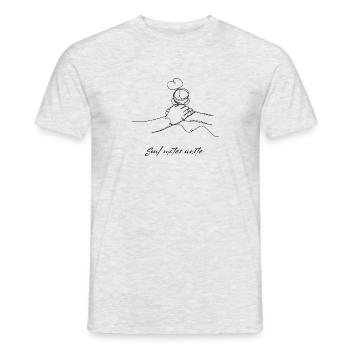 Soul mates unite - Männer T-Shirt - Grau meliert - Vorne - AI Model Male 178 dark (178cm)