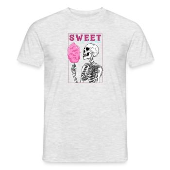 Sweet Till The End - Men's T-Shirt - heather grey - Front - AI Model Male 178 dark (178cm)