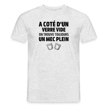 Apéritif humour - T-shirt homme - gris chiné - Devant - AI Model Male 178 dark (178cm)
