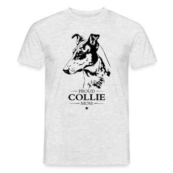 Collie Kurzhaar Mom Hunde Hund Wilsigns - Männer T-Shirt - Grau meliert - Vorne - AI Model Male 178 dark (178cm)