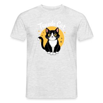 Smoking Femme Cat Lover Cadeau Cat Lover - T-shirt homme - gris chiné - Devant - AI Model Male 178 dark (178cm)