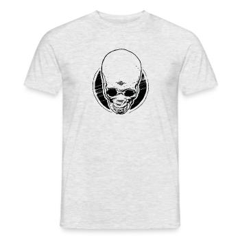 Top vintage skull - diving skull - Men's T-Shirt - heather grey - Front - AI Model Male 178 dark (178cm)