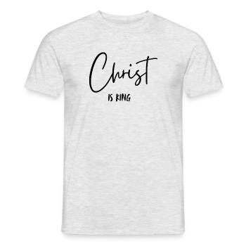 Christ is King - Men's T-Shirt - heather grey - Front - AI Model Male 178 dark (178cm)
