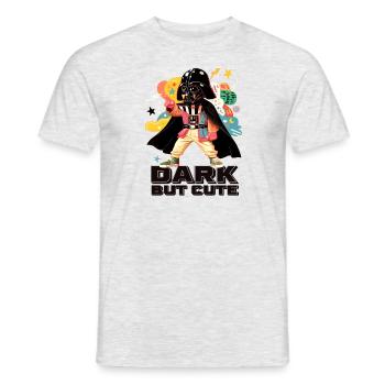 : Dark but cute - Men's T-Shirt - heather grey - Front - AI Model Male 178 dark (178cm)