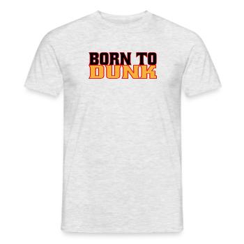 Le basket-ball est né d’un joueur de basket-ball dunk - T-shirt homme - gris chiné - Devant - AI Model Male 178 dark (178cm)