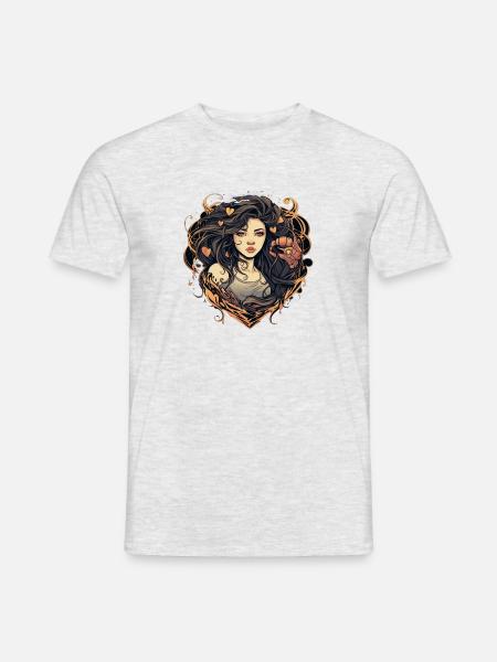 hearts pattern 6 - Men's T-Shirt - heather grey
