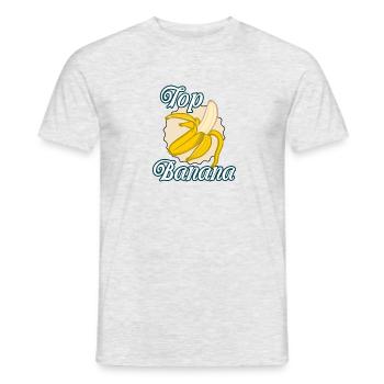 Banana - Top cadeau Banana - T-shirt homme - gris chiné - Devant - AI Model Male 178 dark (178cm)