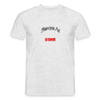 I can not have cancer - Men's T-Shirt - heather grey - Front - AI Model Male 178 dark (178cm)