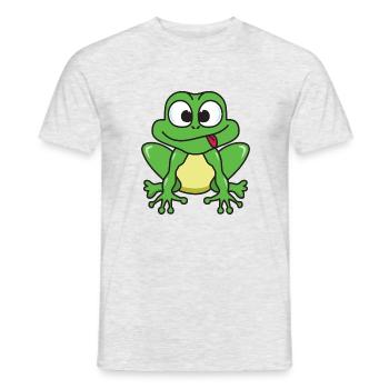 grenouille - T-shirt homme - gris chiné - Devant - AI Model Male 178 dark (178cm)