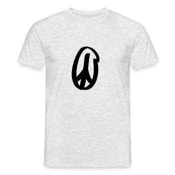 Peace - Männer T-Shirt - Grau meliert - Vorne - AI Model Male 178 dark (178cm)