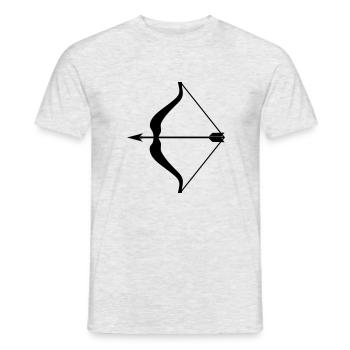 Pfeil und Bogen - Männer T-Shirt - Grau meliert - Vorne - AI Model Male 178 dark (178cm)