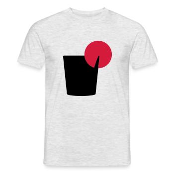 Old Fashioned Cocktail - Männer T-Shirt - Grau meliert - Vorne - AI Model Male 178 dark (178cm)
