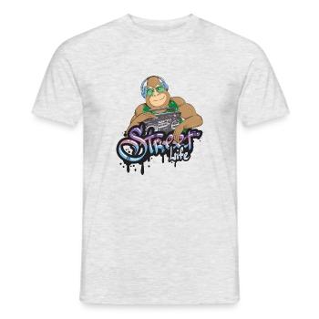 Gorilla Hiphop - Männer T-Shirt - Grau meliert - Vorne - AI Model Male 178 dark (178cm)