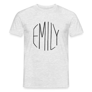 Emily Geschenk - Männer T-Shirt - Grau meliert - Vorne - AI Model Male 178 dark (178cm)