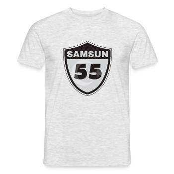 Samsun - Männer T-Shirt - Grau meliert - Vorne - AI Model Male 178 dark (178cm)