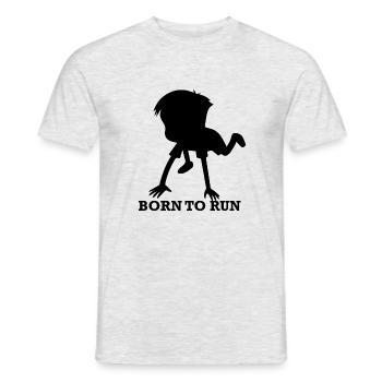 Triathlon Natation Vélo Course Marathon - T-shirt homme - gris chiné - Devant - AI Model Male 178 dark (178cm)
