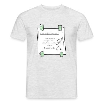 Bester Papa, Vatertag - Männer T-Shirt - Grau meliert - Vorne - AI Model Male 178 dark (178cm)