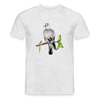 Vogel - Männer T-Shirt - Grau meliert - Vorne - AI Model Male 178 dark (178cm)