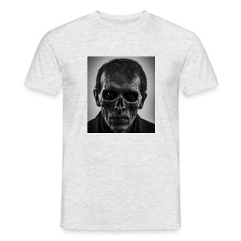 Visage de zombie - T-shirt homme - gris chiné - Devant - AI Model Male 178 dark (178cm)