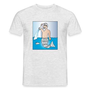 Wassermann | Sternzeichen | Geburtstag Astrologie - Männer T-Shirt - Grau meliert - Vorne - AI Model Male 178 dark (178cm)