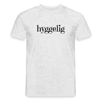 Hyggelig - skandinavische Gemütlichkeit - Männer T-Shirt - Grau meliert - Vorne - AI Model Male 178 dark (178cm)