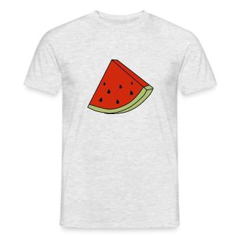 Melone melon summer - Männer T-Shirt - Grau meliert - Vorne - AI Model Male 178 dark (178cm)