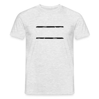 2 Graffiti brushstroke lines - Men's T-Shirt - heather grey - Front - AI Model Male 178 dark (178cm)