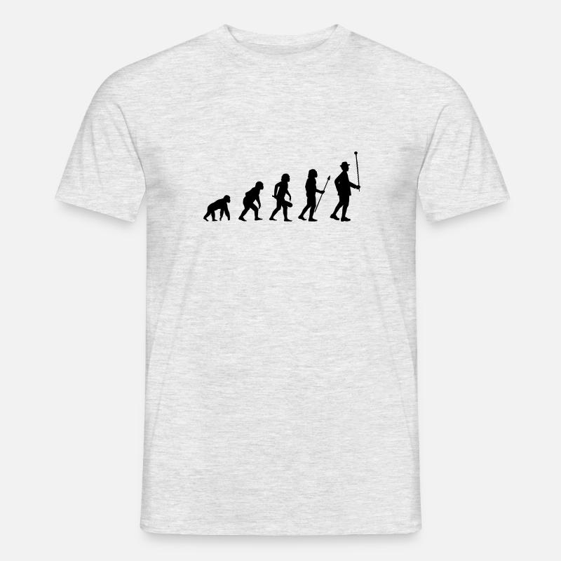 Stabführer Evolution - Männer T-Shirt - Grau meliert