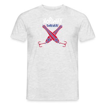 Norway Forever! - Männer T-Shirt - Grau meliert - Vorne - AI Model Male 178 dark (178cm)