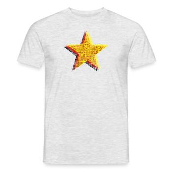 Sterne Deutschland Germany Flagge - Männer T-Shirt - Grau meliert - Vorne - AI Model Male 178 dark (178cm)