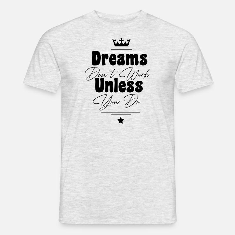 Traumdesign schwarz - Männer T-Shirt - Grau meliert