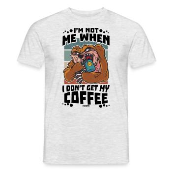 Coffee - Men's T-Shirt - heather grey - Front - AI Model Male 178 dark (178cm)