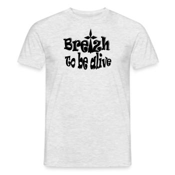 Breizh to be alive - Men's T-Shirt - heather grey - Front - AI Model Male 178 dark (178cm)