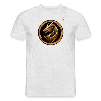 DER VIERTE DRACHE - Männer T-Shirt - Grau meliert - Vorne - AI Model Male 178 dark (178cm)