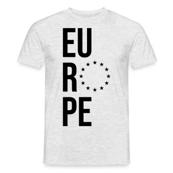 Europe - Stars - Männer T-Shirt - Grau meliert - Vorne - AI Model Male 178 dark (178cm)
