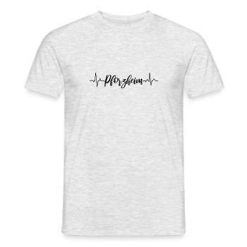 EKG Pforzheim - Männer T-Shirt - Grau meliert - Vorne - AI Model Male 178 dark (178cm)