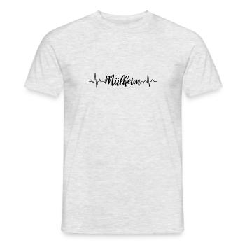 ECG Mülheim - T-shirt homme - gris chiné - Devant - AI Model Male 178 dark (178cm)