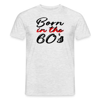 Anniversaire / Age / Naissance / Cadeau / Humour - T-shirt homme - gris chiné - Devant - AI Model Male 178 dark (178cm)